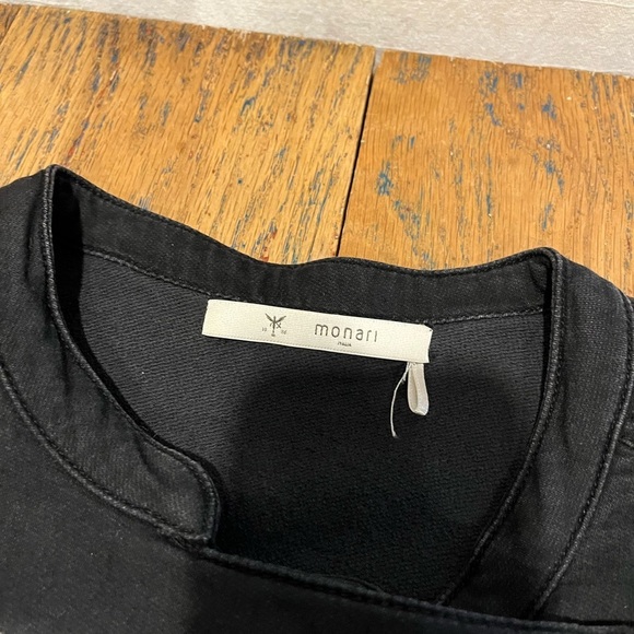 🩶 Monari embroidered moto-style jacket, estimated size L (based on measurements) - Picture 2 of 11